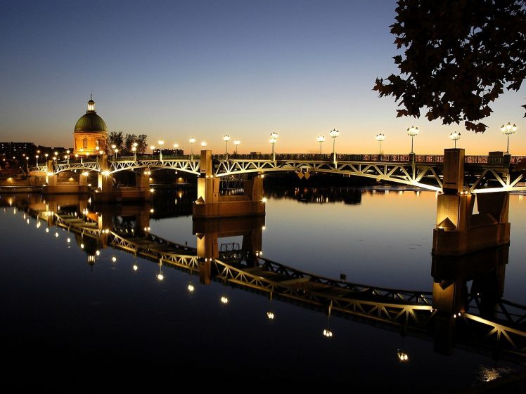 Toulouse, Pont Saint Pierre, France, Garonne HD Wallpaper Desktop Background