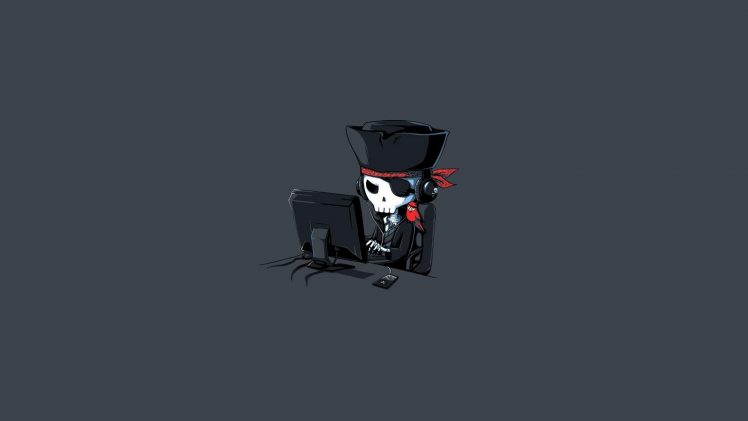 pirates, Skeleton, Computer HD Wallpaper Desktop Background