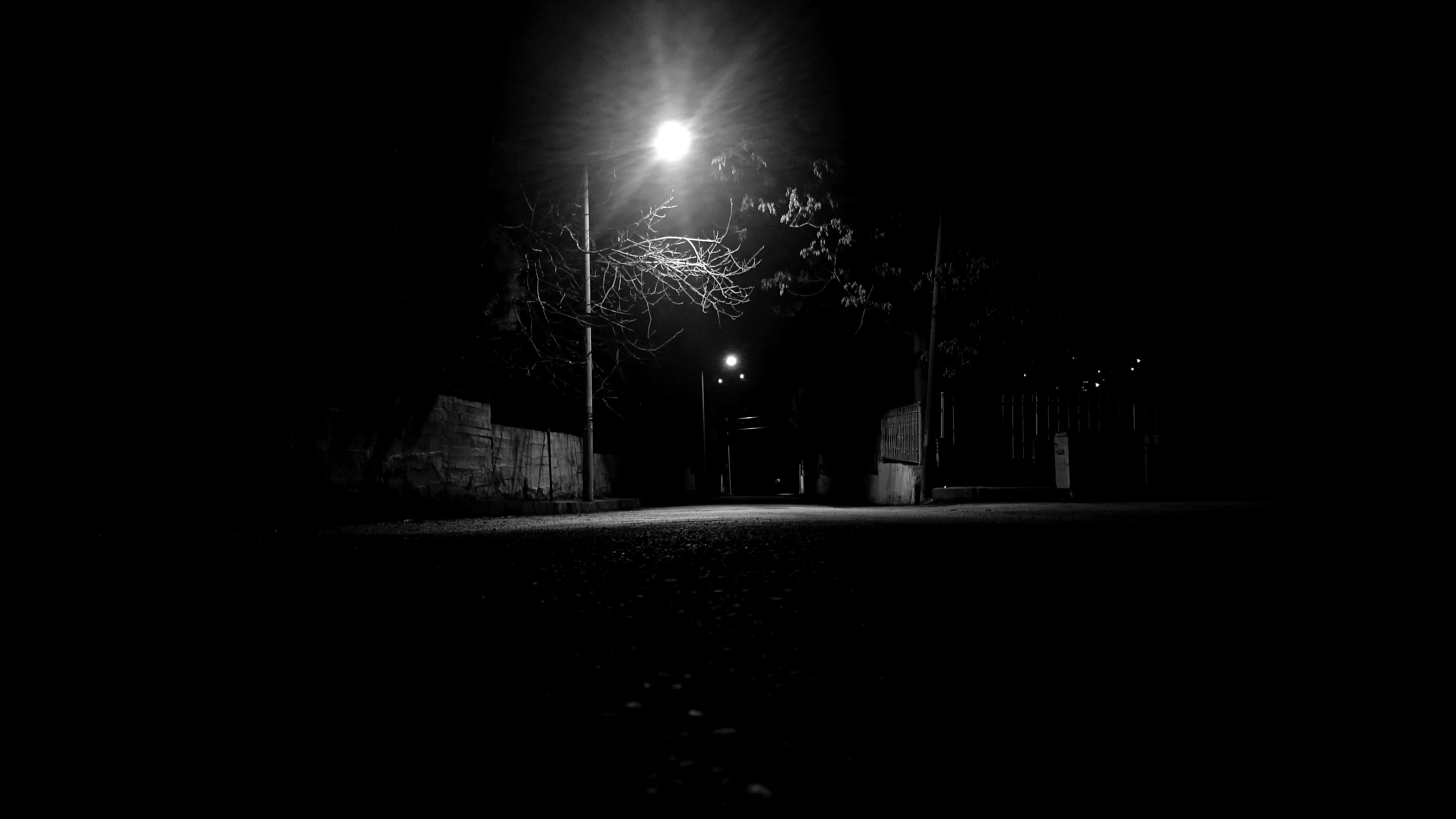 monochrome, Black, Street, Lamp, Sony, Urban, Night Wallpapers HD / Desktop  and Mobile Backgrounds