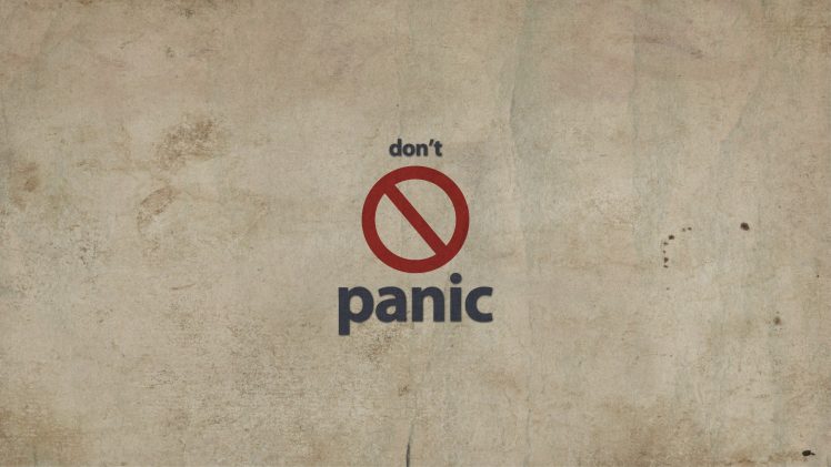 iATKOS, Dont Panic HD Wallpaper Desktop Background