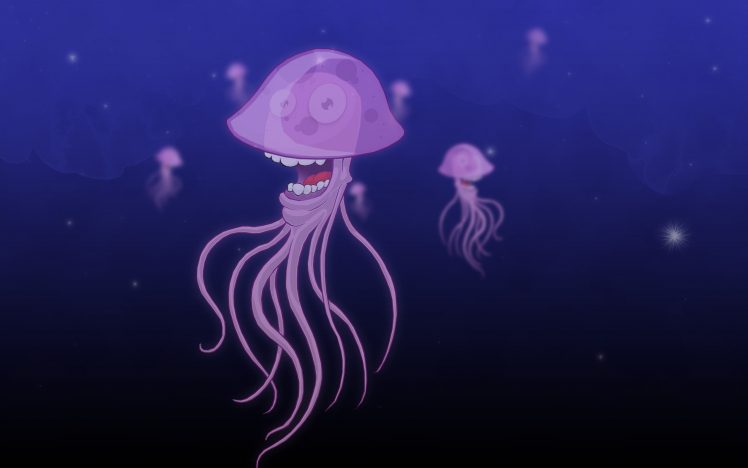 jellyfish, Illustration HD Wallpaper Desktop Background
