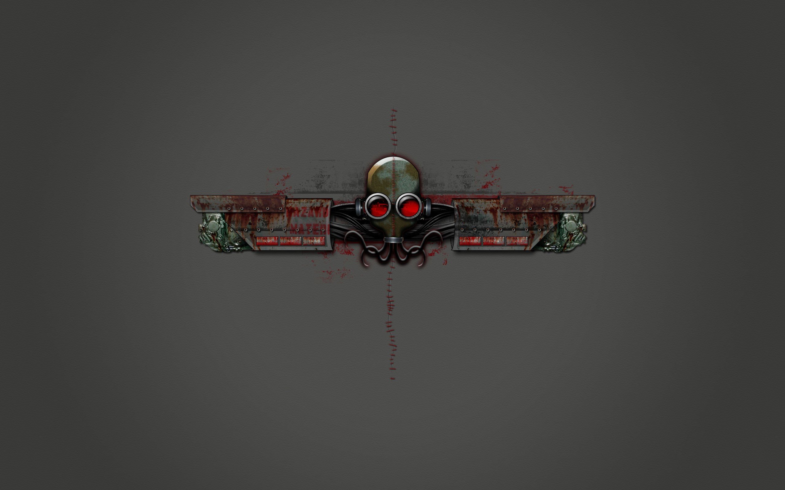 Stitch, Steampunk, Gas masks, Metal Wallpaper