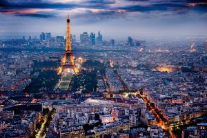 Paris, Eiffel Tower, Cityscape, City lights