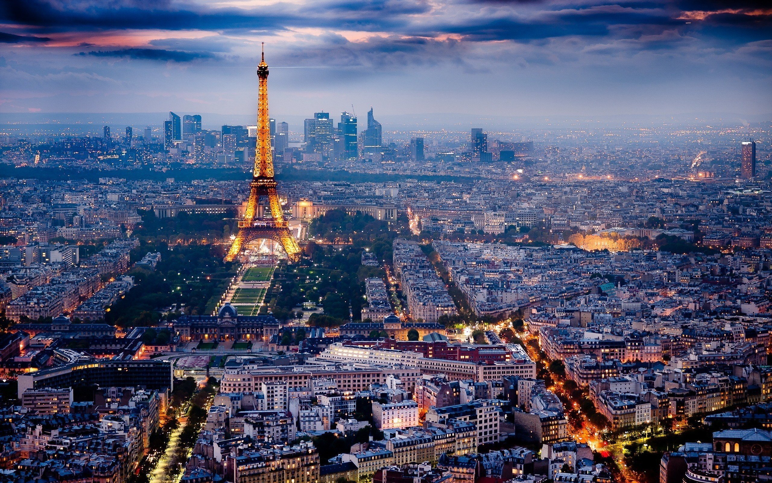 Paris, Eiffel Tower, Cityscape, City lights Wallpaper