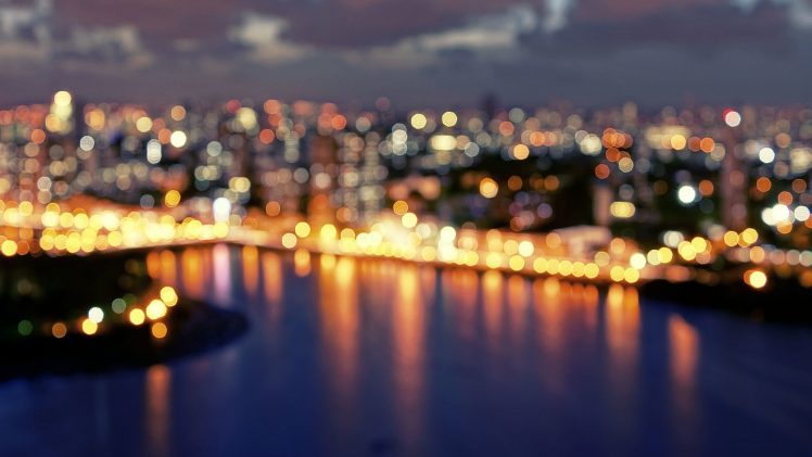 city, Bokeh, Lights, City lights, Brazil HD Wallpaper Desktop Background