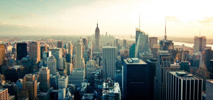 city, Skyline, Building, New York City, Aerial view, USA, Manhattan HD Wallpaper Desktop Background