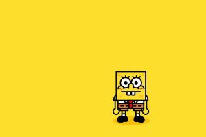 SpongeBob SquarePants, Minimalism, Simple background