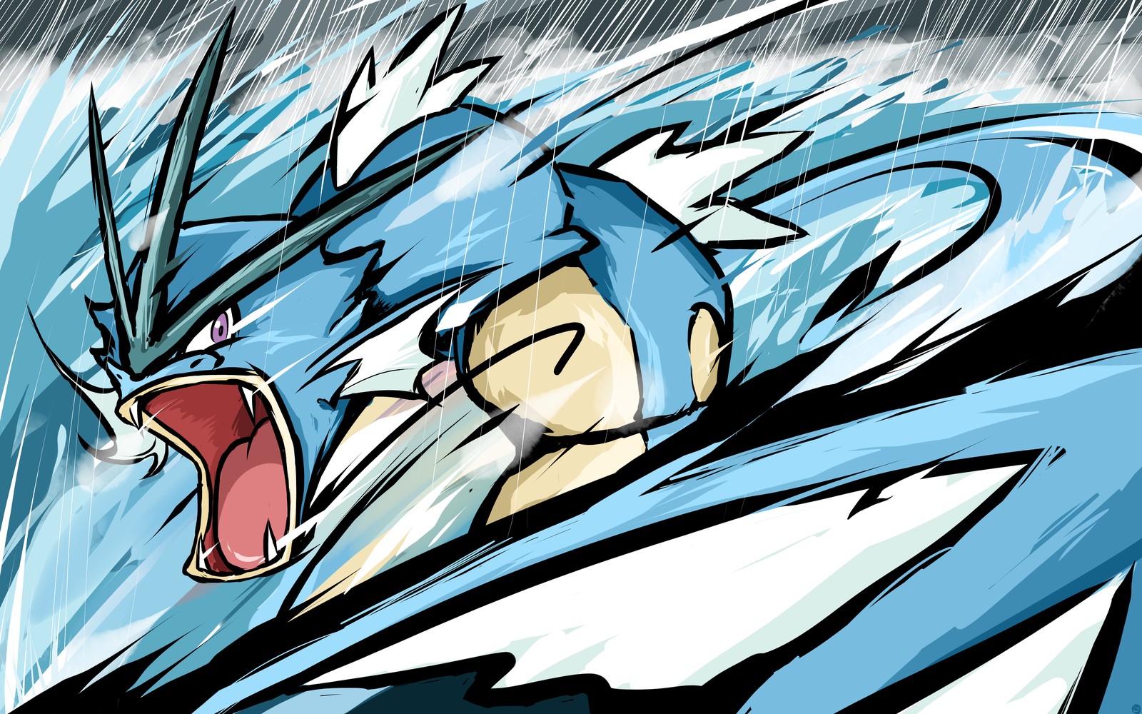 ishmam, Pokémon, Gyarados Wallpapers HD / Desktop and Mobile Backgrounds