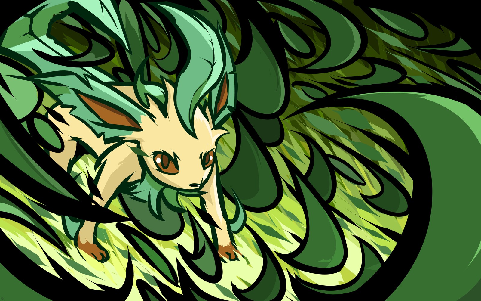 ishmam, Leafeon, Pokémon Wallpaper