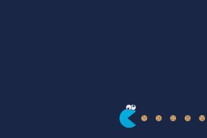 Cookie Monster, Pac Man, Humor, Minimalism