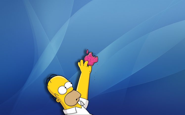 Homer Simpson, Apple Inc., Imac, Humor HD Wallpaper Desktop Background