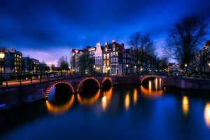 Amsterdam, Night, Netherlands