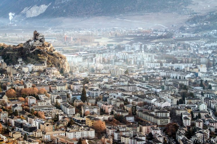 city, Switzerland, Cityscape, Mountains HD Wallpaper Desktop Background
