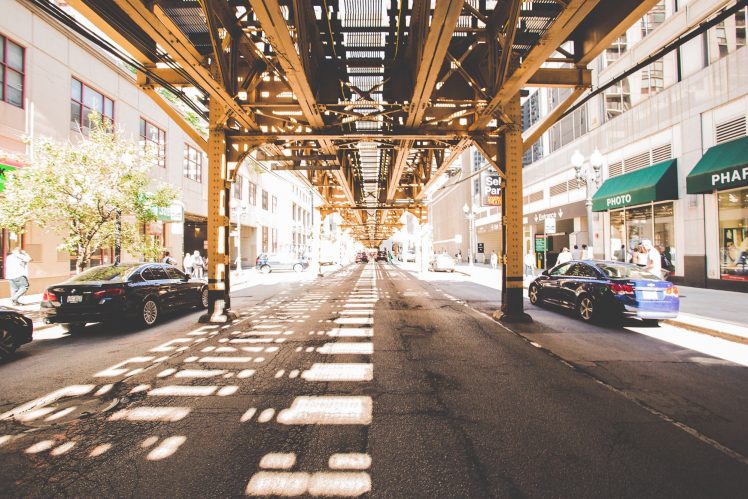 street, Urban, Sunlight, Symmetry, Chicago HD Wallpaper Desktop Background
