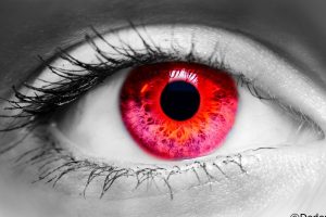 eyes, Selective coloring, Red