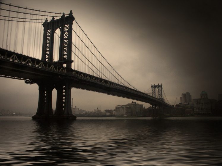 bridge, Manhattan Bridge HD Wallpaper Desktop Background