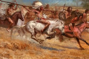 Native Americans, Spear, Battle
