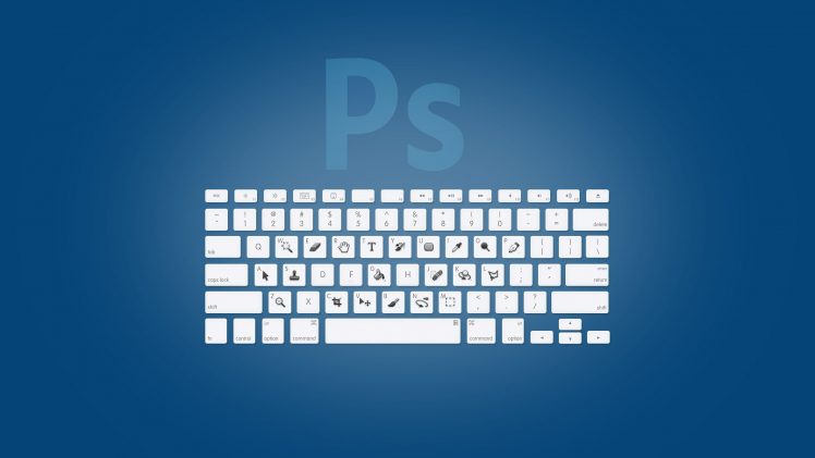 Photoshop, Blue, Keys, Shortcuts, Keyboards HD Wallpaper Desktop Background