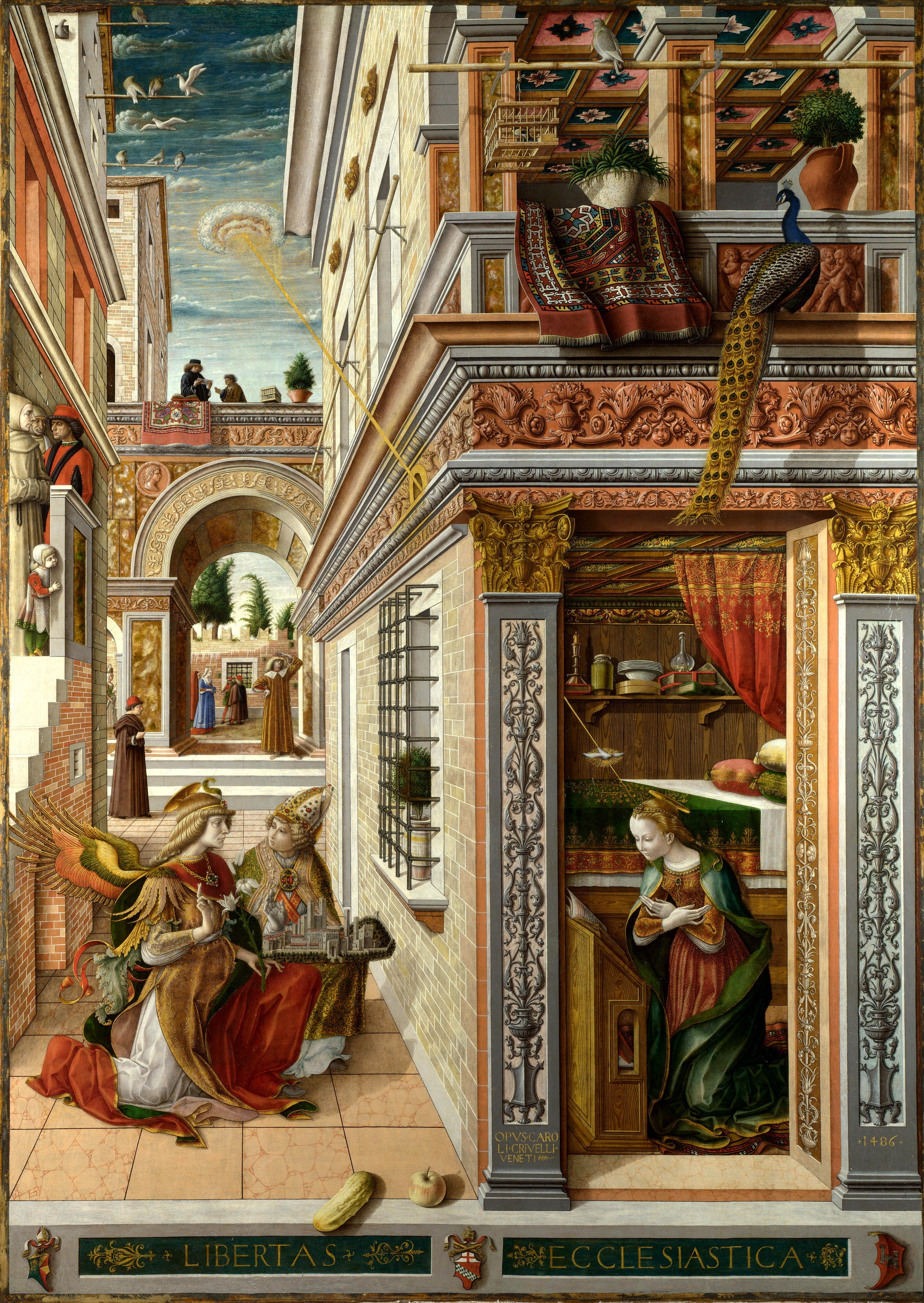 Carlo Crivelli, Renaissance, Painting, Portrait display Wallpaper