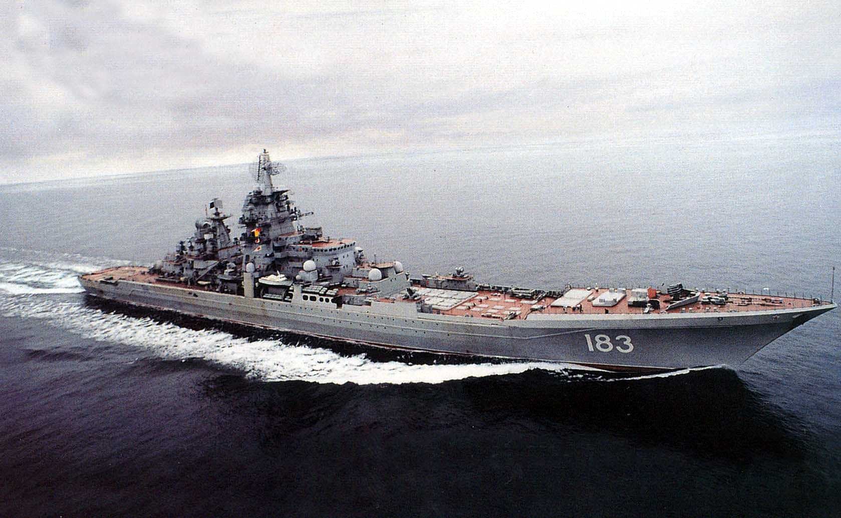 Pyotr Velikiy, Kirov Class Battlecruiser, Russian Navy Wallpaper