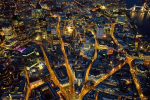 London, England, City, Cityscape, Road, City lights, Night
