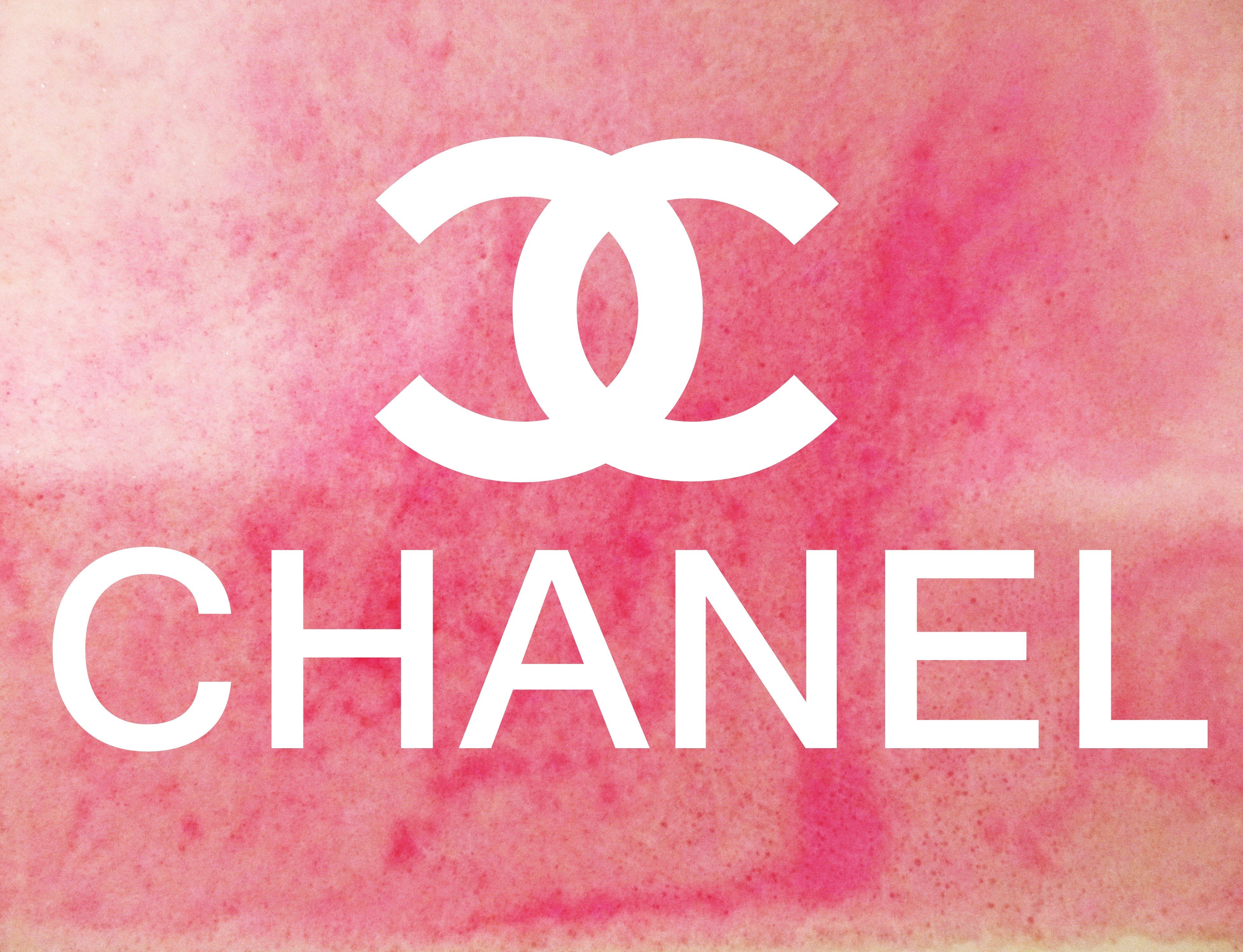 Chanel, Pink background, Logo Wallpaper