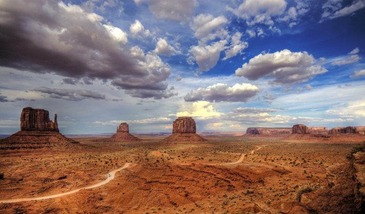 desert, Monument Valley HD Wallpaper Desktop Background