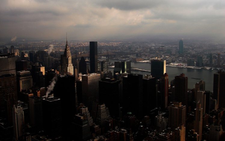 New York City, USA, City, Cityscape, Skyscraper, Overcast HD Wallpaper Desktop Background