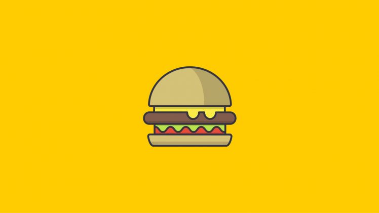 food, Hamburgers, Minimalism HD Wallpaper Desktop Background