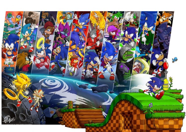 Tails (character), Sonic, Sonic the Hedgehog, Metal Sonic, Shadow the Hedgehog, Knuckles HD Wallpaper Desktop Background
