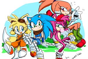 Tails (character), Sonic the Hedgehog, Sonic, Sonic Boom, Genderswap, Knuckles