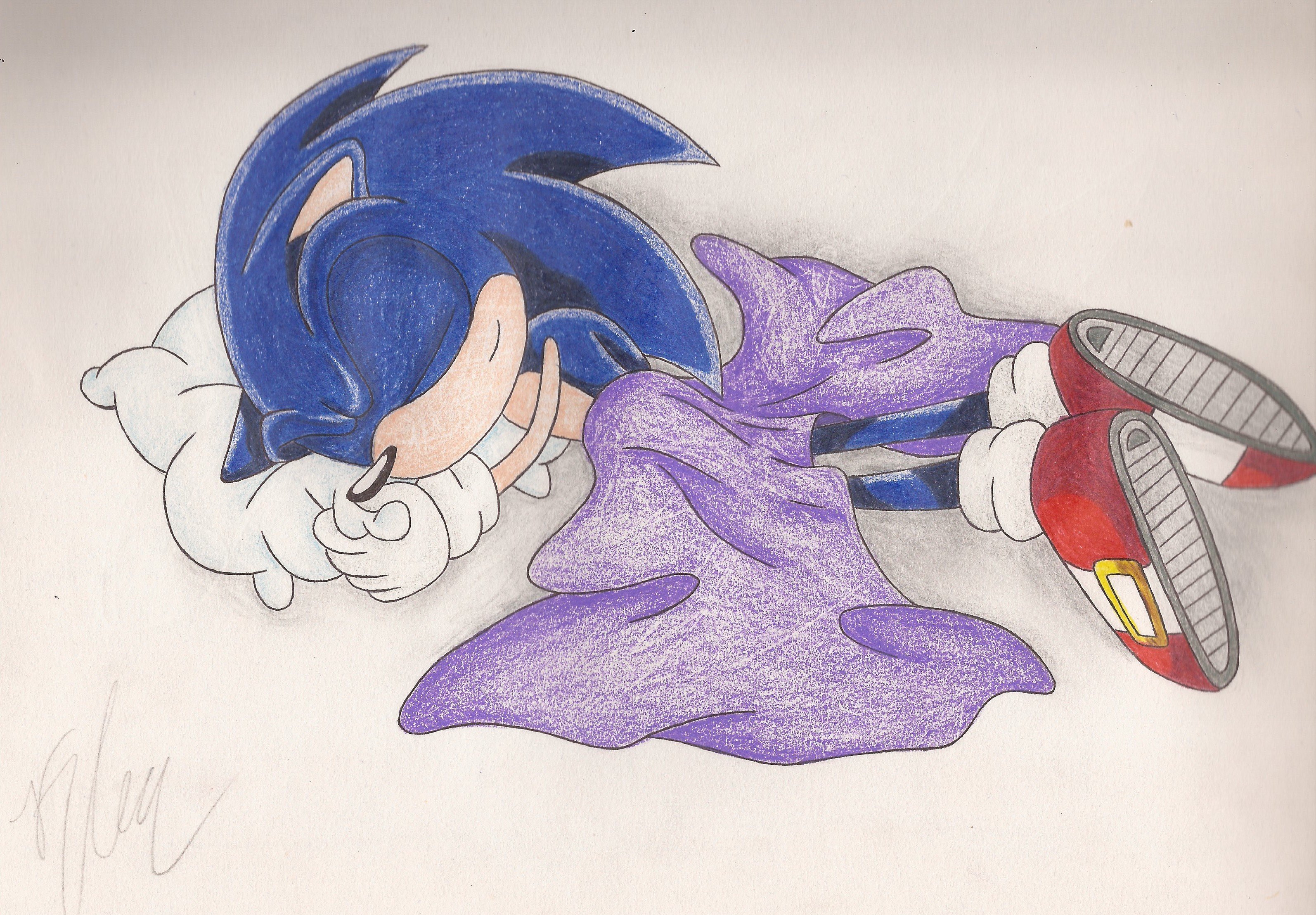 Sonic, Sonic the Hedgehog, Sleeping Wallpaper