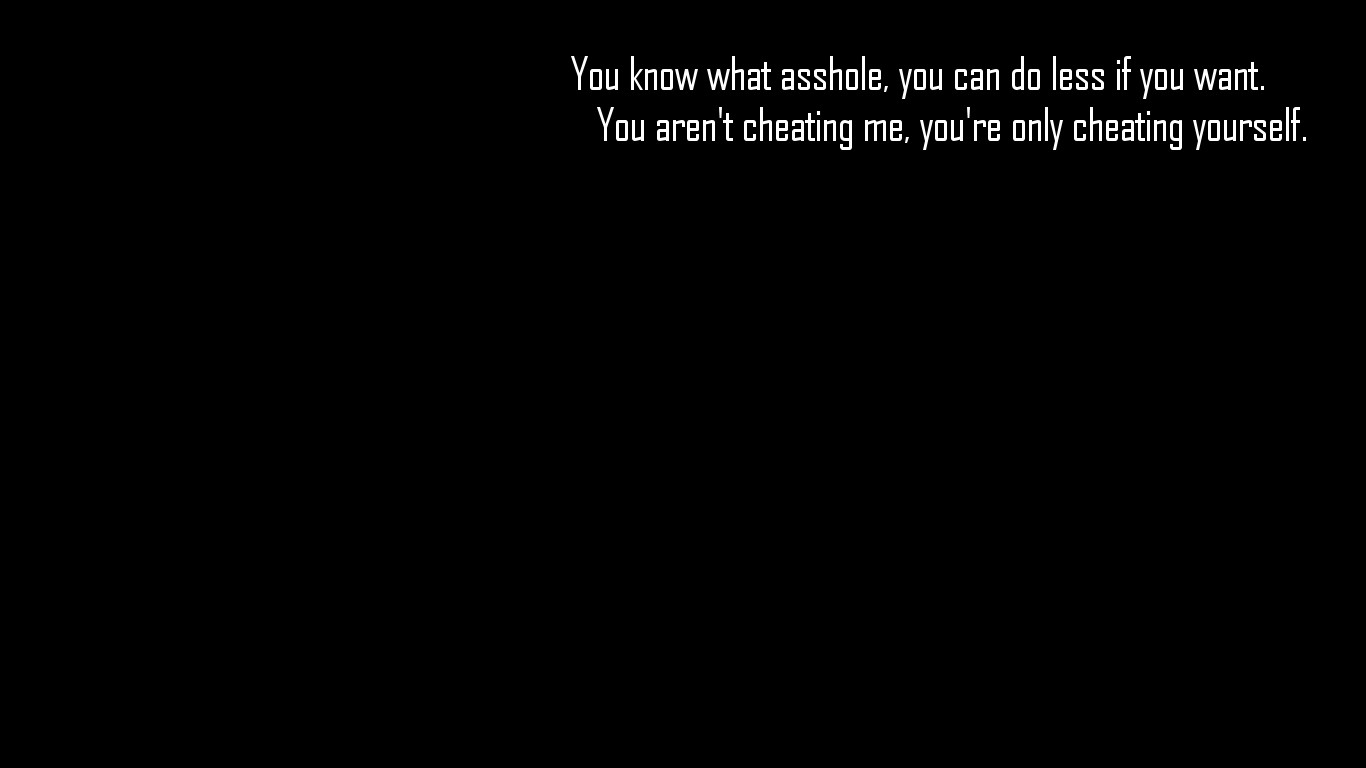 cheating, Quote, Life, Simple, Black, White, Motivational Wallpaper