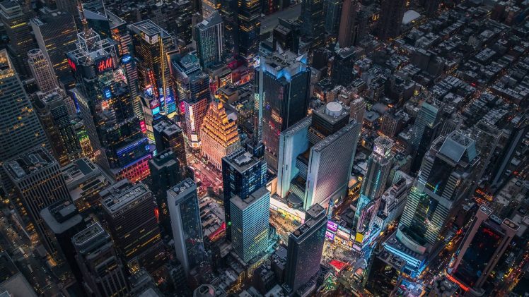 city, Skyline, New York City, Times Square HD Wallpaper Desktop Background