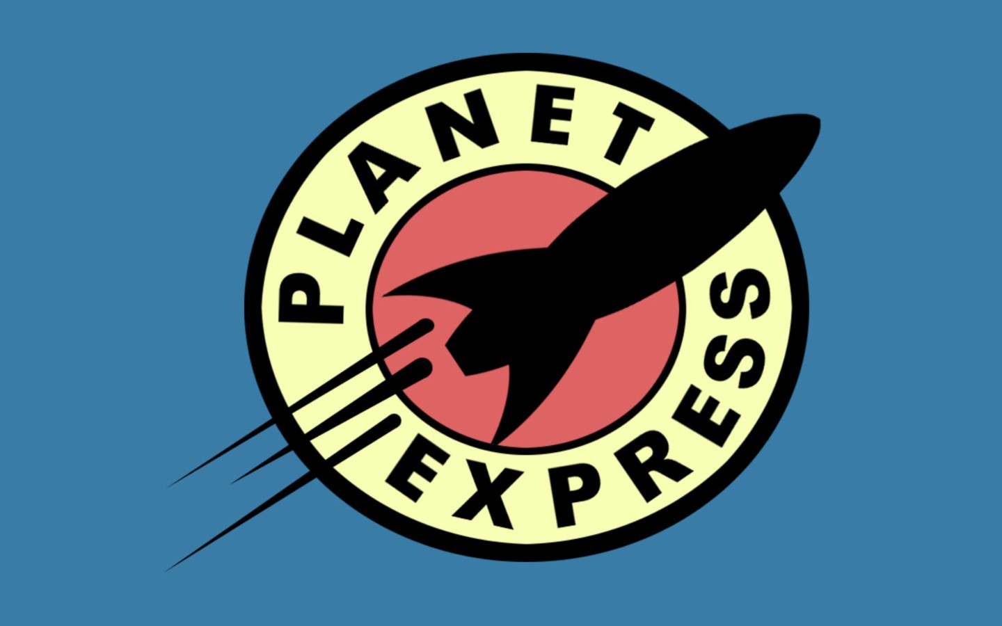 Futurama, Typography, Logo, Blue background Wallpaper