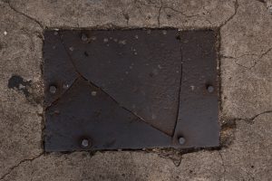 metal plate, Concrete