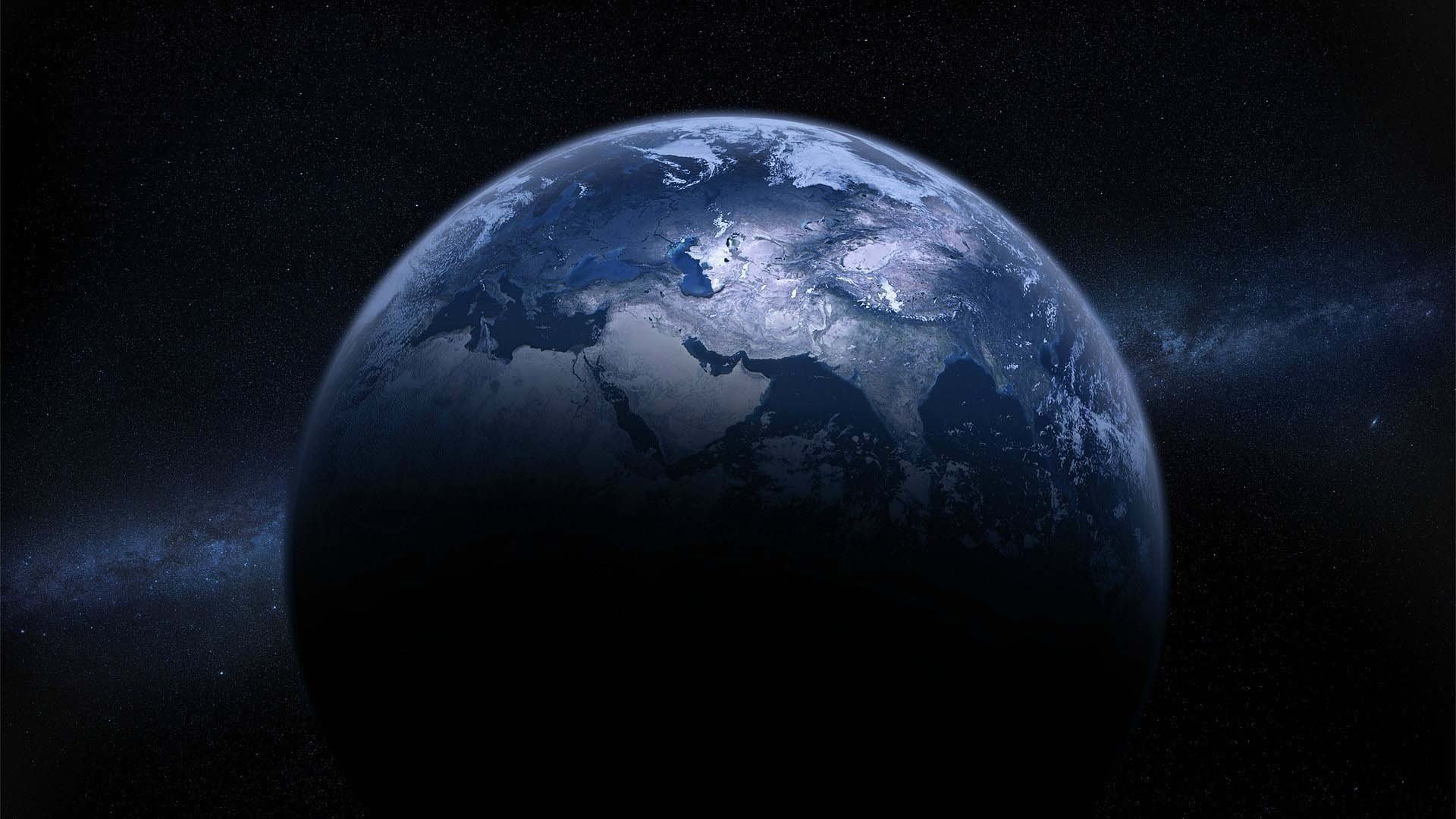 Earth, Planet, Stars Wallpaper