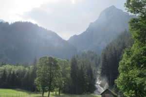 Switzerland, Mountains, Lenk, River, Shack, Swiss Alps, Alps, Bernese Alps