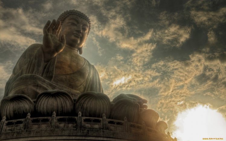 Buddha, Statue, Meditation, Religion, Evening HD Wallpaper Desktop Background