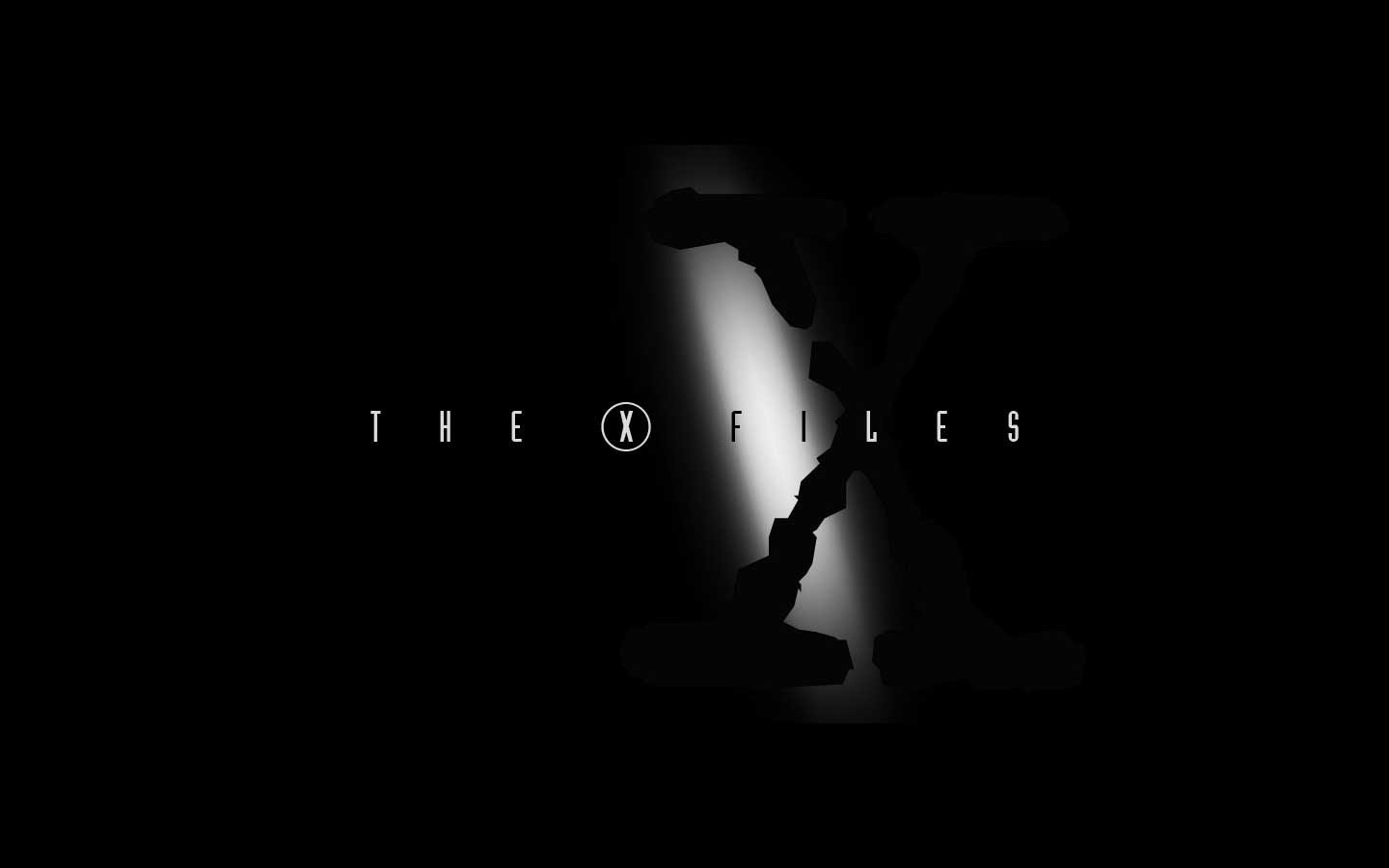 The X Files, Logo, Black, TV Wallpaper