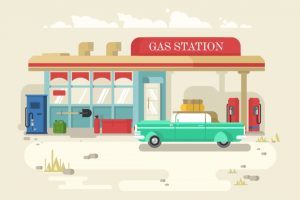 minimalism, Gas stations