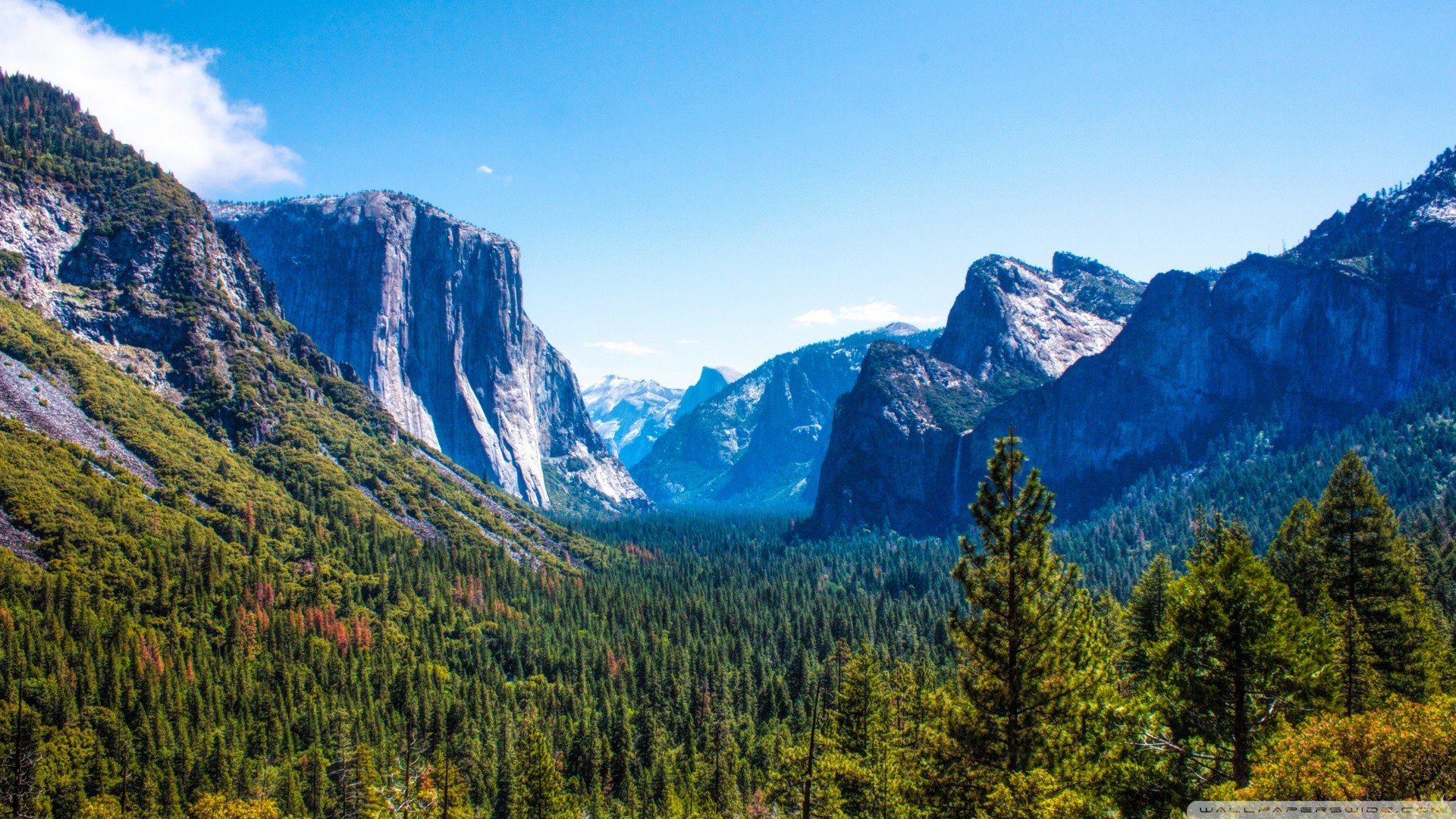 mountains, Yosemite Valley Wallpaper