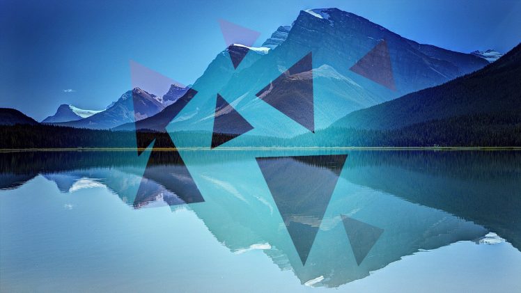 triangle, Lake HD Wallpaper Desktop Background