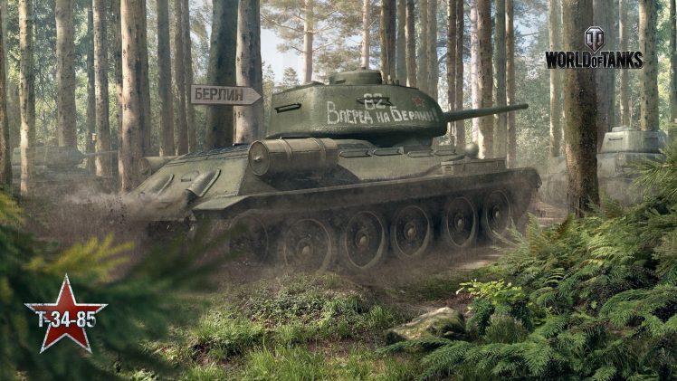 World of Tanks, T 34 85 HD Wallpaper Desktop Background