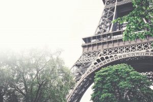 Eiffel Tower, Paris, Trees, Architecture