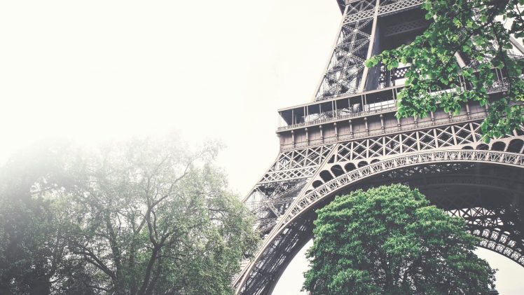 Eiffel Tower, Paris, Trees, Architecture HD Wallpaper Desktop Background