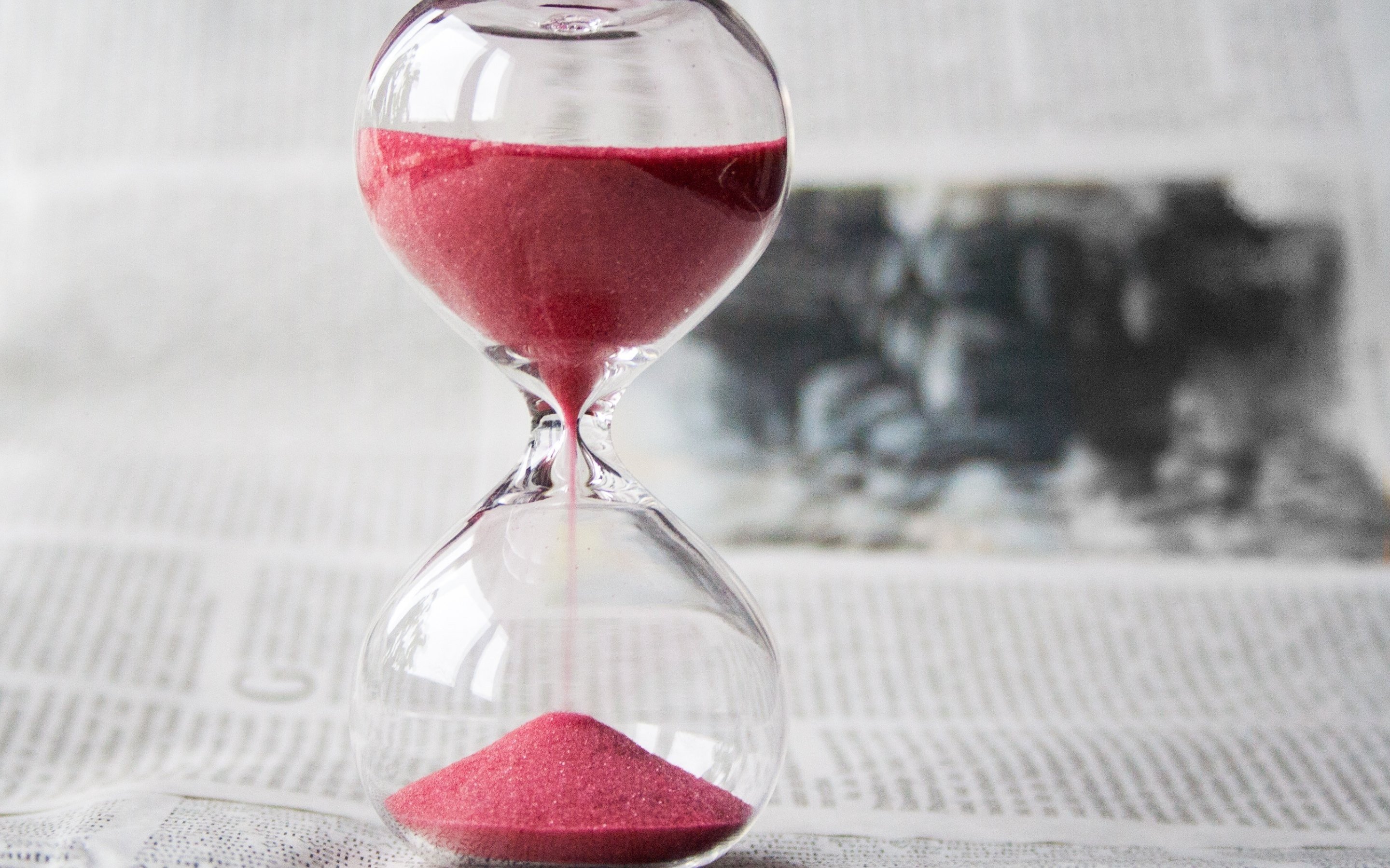 macro, Blurred, Books, Hourglasses, Sand, Pink Wallpaper