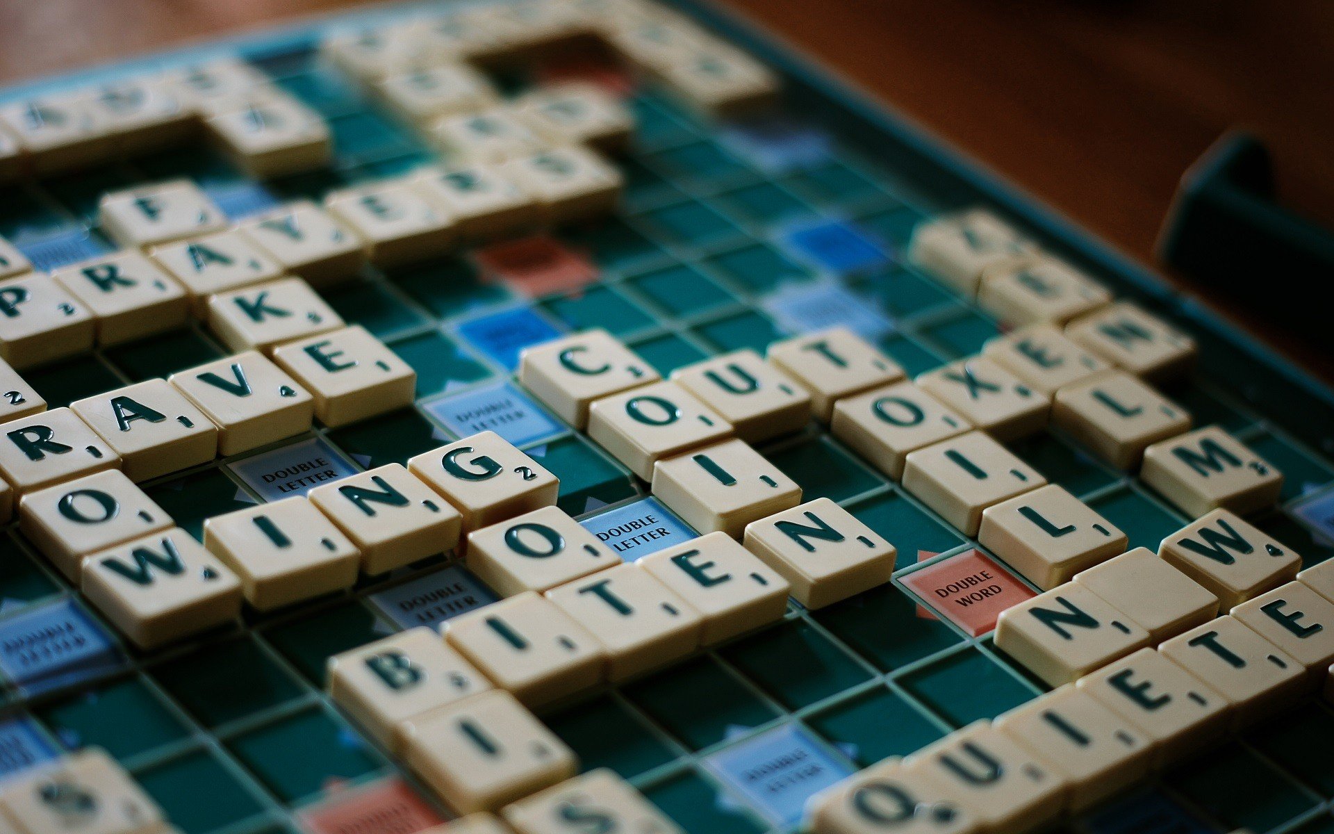 Scrabble, Board games, Tilt shift, Letter, Text Wallpaper