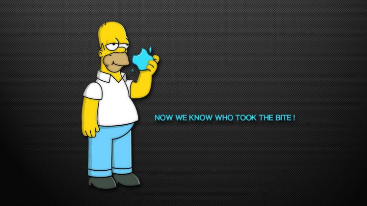 The Simpsons, Homer Simpson, Apple Inc. HD Wallpaper Desktop Background