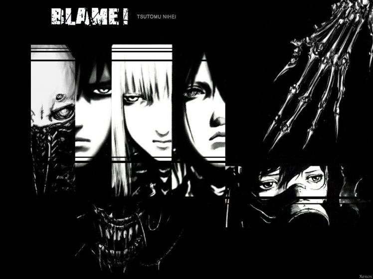 Blame!, Tsutomu Nihei, Monochrome HD Wallpaper Desktop Background